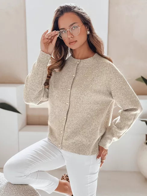 Moteriškas tamsiai rusvos spalvos megztinis Selin