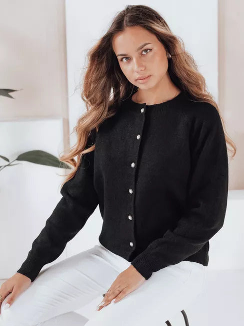 Moteriškas juodos spalvos megztinis Selin