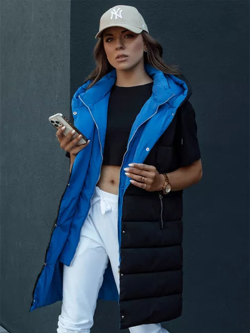 Moteriška juoda /mėlyna liemenė Chester