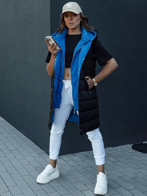 Moteriška juoda /mėlyna liemenė Chester