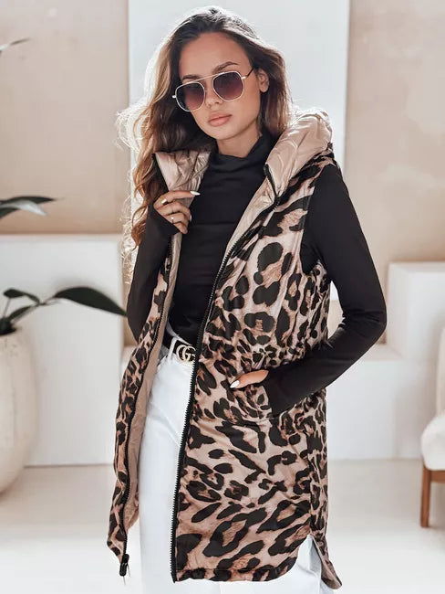 Moteriška ruda dvipusė liemenė Bora