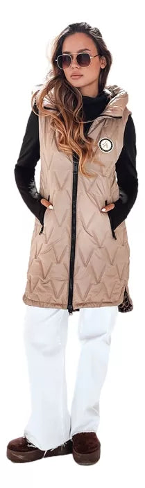 Moteriška ruda dvipusė liemenė Bora