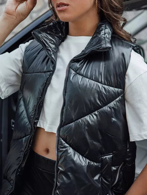 Moteriška juoda blizgi liemenė Bogo