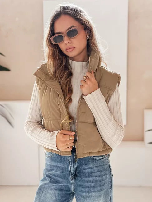 Moteriška rudos spalvos liemenė Veta