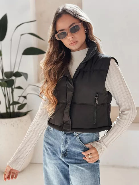 Moteriška juodos spalvos liemenė Veta