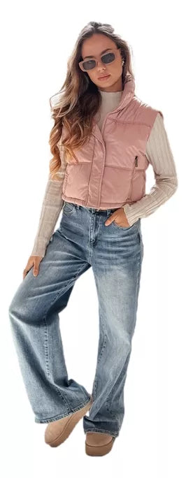 Moteriška rožinės spalvos liemenė Veta