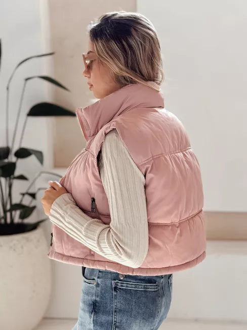 Moteriška rožinės spalvos liemenė Veta