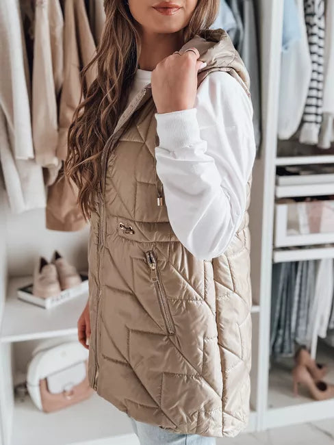 Moteriška rudos spalvos liemenė Demak