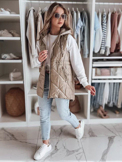 Moteriška rudos spalvos liemenė Demak