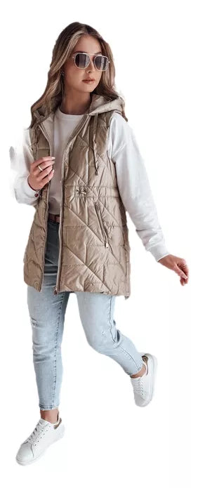 Moteriška rudos spalvos liemenė Demak