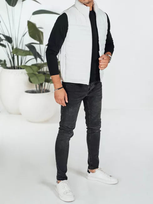 Vyriška baltos spalvos liemenė Pole