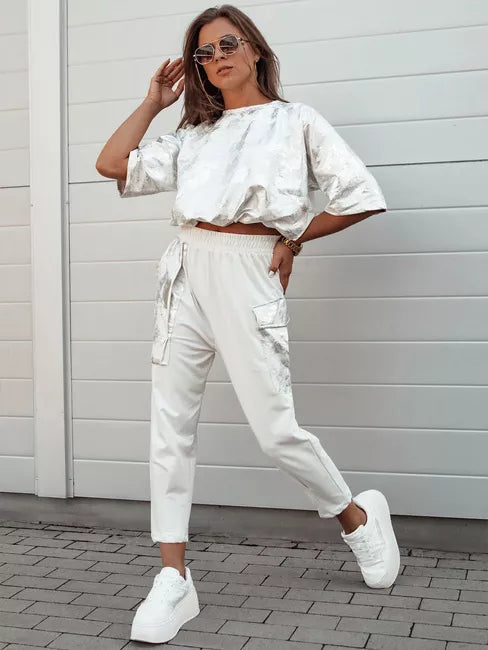 Moteriškas baltas komplektas Birweki