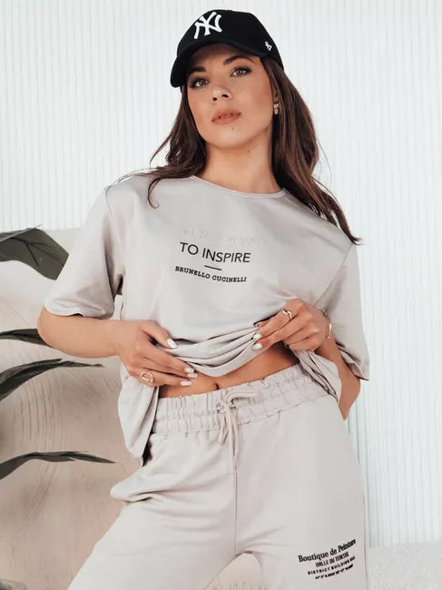 Moteriškas šviesiai pilkas komplektas Dream