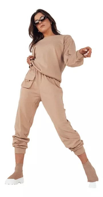 Moteriškas rusvas komplektas Milak