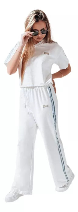 Moteriškas baltas sportinis komplektas Sport Like