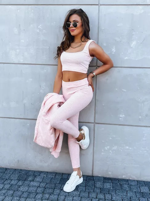 Trijų dalių moteriškas rožinis komplektas Kemy