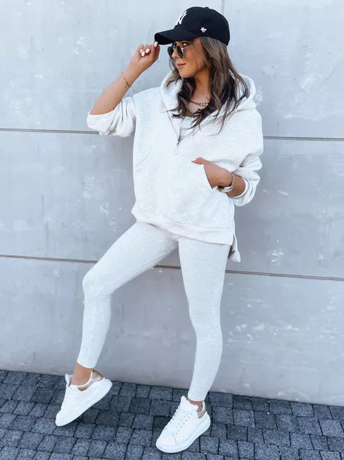 Trijų dalių moteriškas pilkas komplektas Kemy