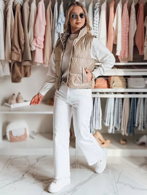 Moteriška ruda dvipusė liemenė Puff