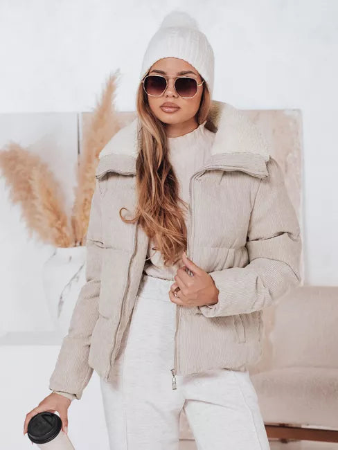 Moteriška žieminė rusva striukė Trendy