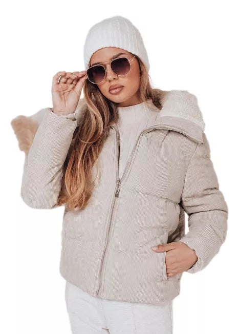 Moteriška žieminė rusva striukė Trendy