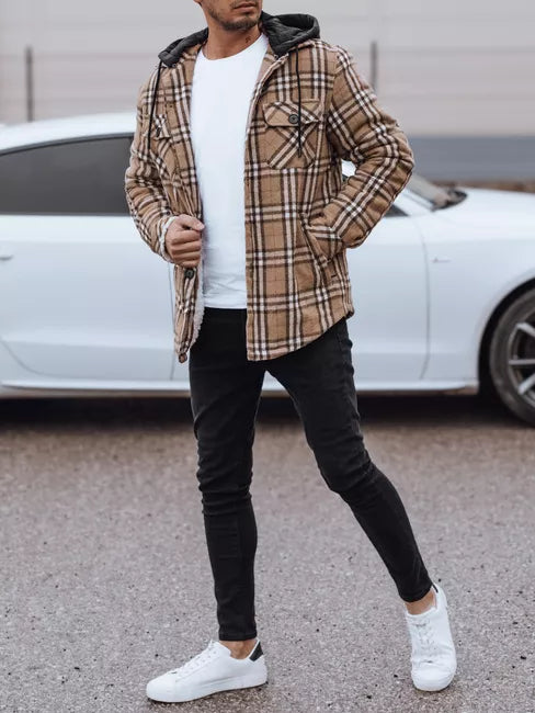 Vyriška ruda striukė su gobtuvu Jack