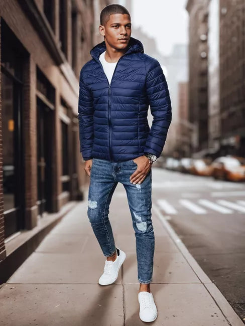 Vyriška tamsiai mėlyna striukė Serg