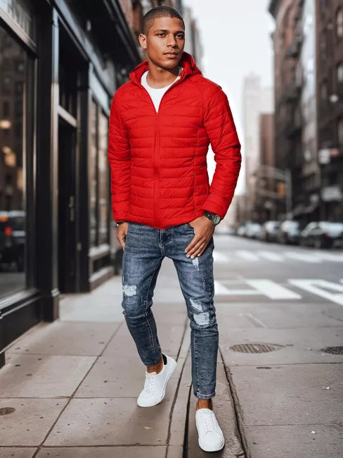 Vyriška raudona pavasarinė striukė Serg