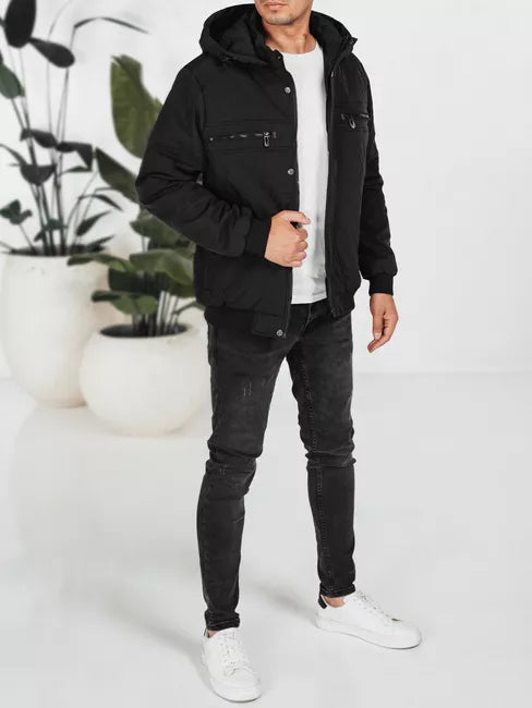 Vyriška juoda striukė Kuder