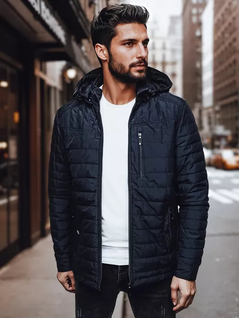 Vyriška tamsiai mėlyna striukė Kent