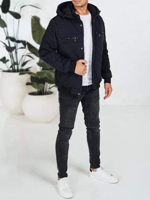 Vyriška tamsiai mėlyna striukė Kuder