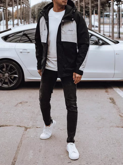 Vyriška juoda/pilka striukė Rain