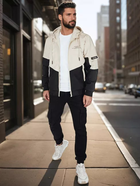 Vyriška rusvos spalvos striukė Mask