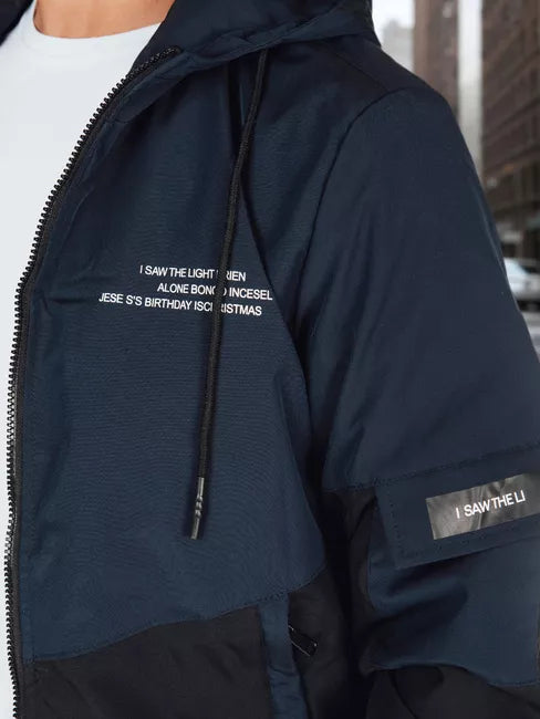 Vyriška tamsiai mėlynos spalvos striukė Mask