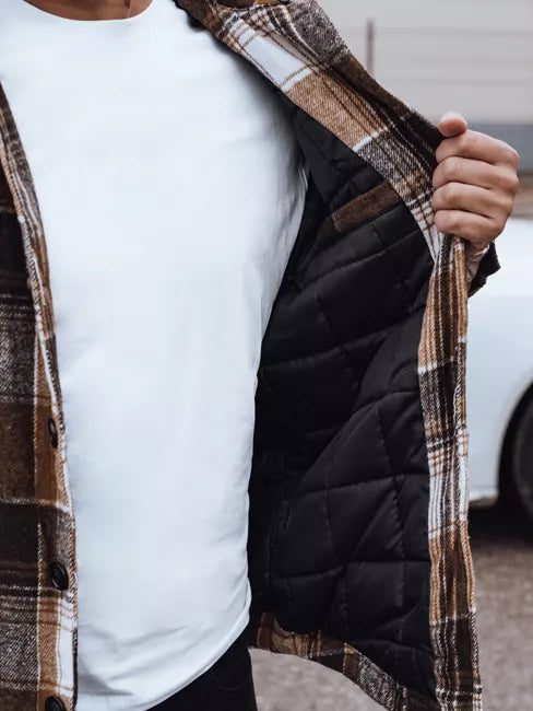 Vyriška ruda striukė su gobtuvu Endrik