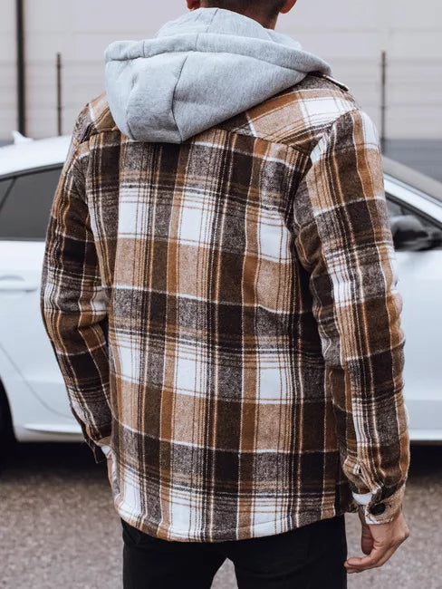 Vyriška ruda striukė su gobtuvu Endrik