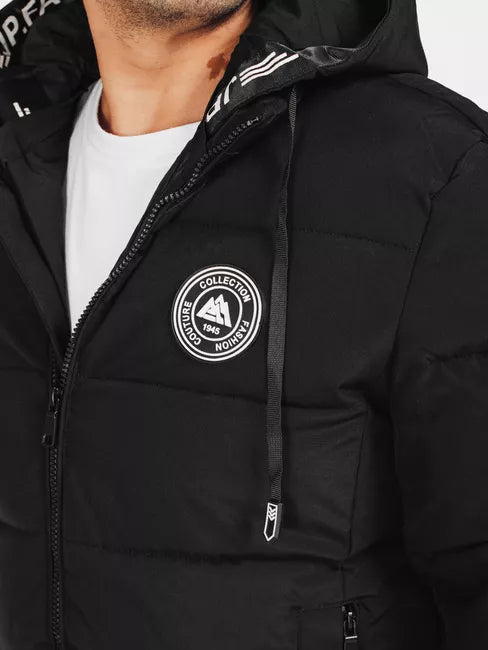 Vyriška juoda žieminė striukė Tamil