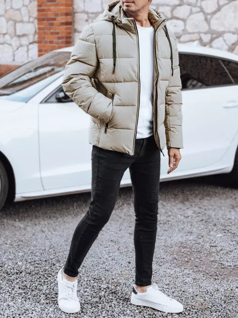 Vyriška žieminė šviesiai rusvos spalvos striukė Nevex