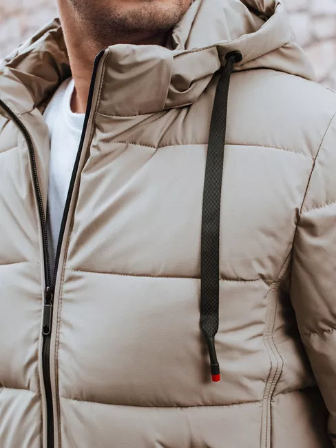 Vyriška žieminė šviesiai rusvos spalvos striukė Nevex