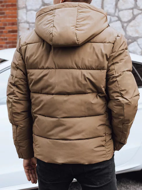 Vyriška žieminė šviesiai rudos spalvos striukė Nevex