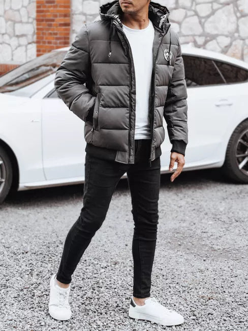 Vyriška pilka žieminė striukė Tamil