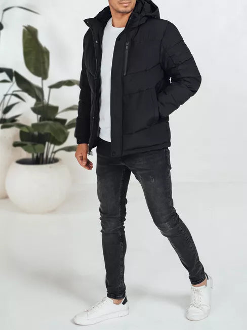 Vyriška juoda žieminė striukė Porter