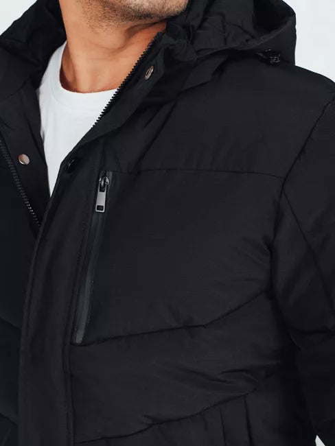 Vyriška juoda žieminė striukė Porter