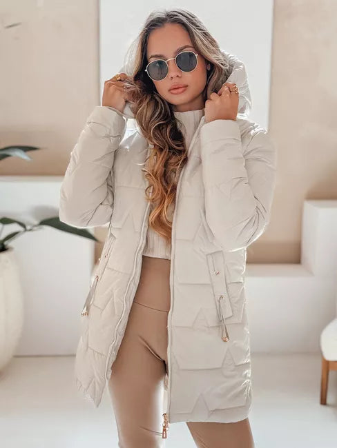 Moteriška šviesiai pilka žieminė striukė Tango