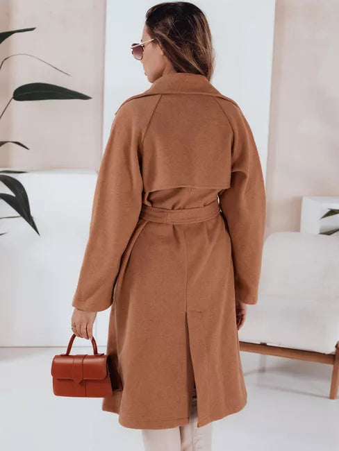 Moteriškas rudas paltas Nancy