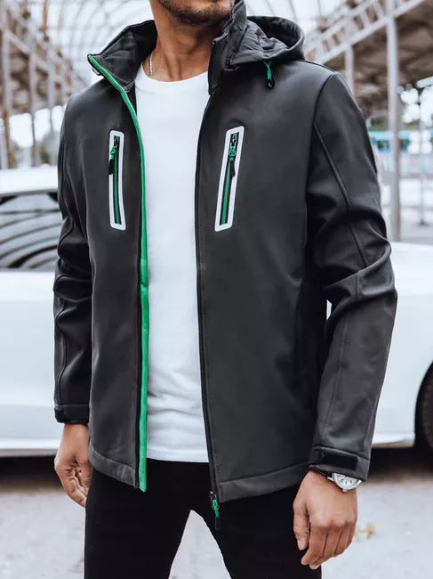 Vyriška tamsiai pilka striukė Marco