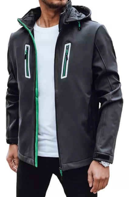 Vyriška tamsiai pilka striukė Marco