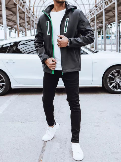 Vyriška tamsiai pilka striukė Marco