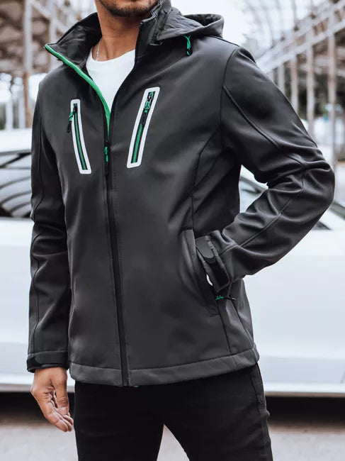 Vyriška tamsiai pilka striukė Marco