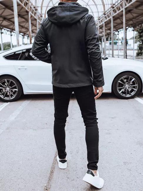 Vyriška tamsiai pilka striukė Marco