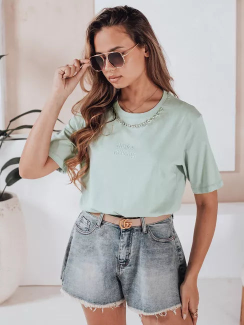 Moteriški tamsiai mėlyni džinsniai šortai Jeansglow